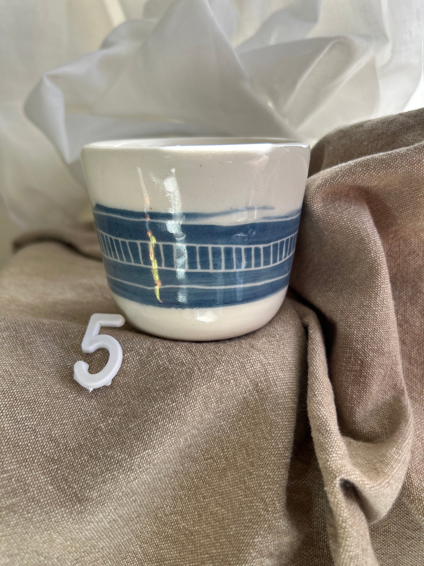 Blue and White Cups