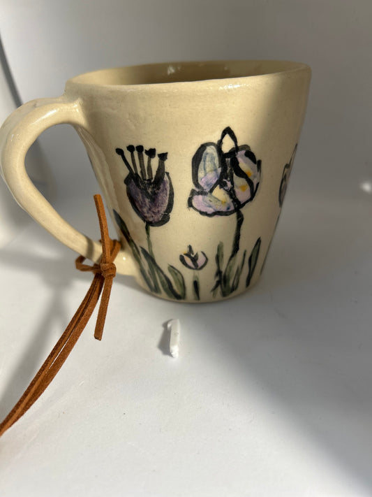 Flowers on a cup