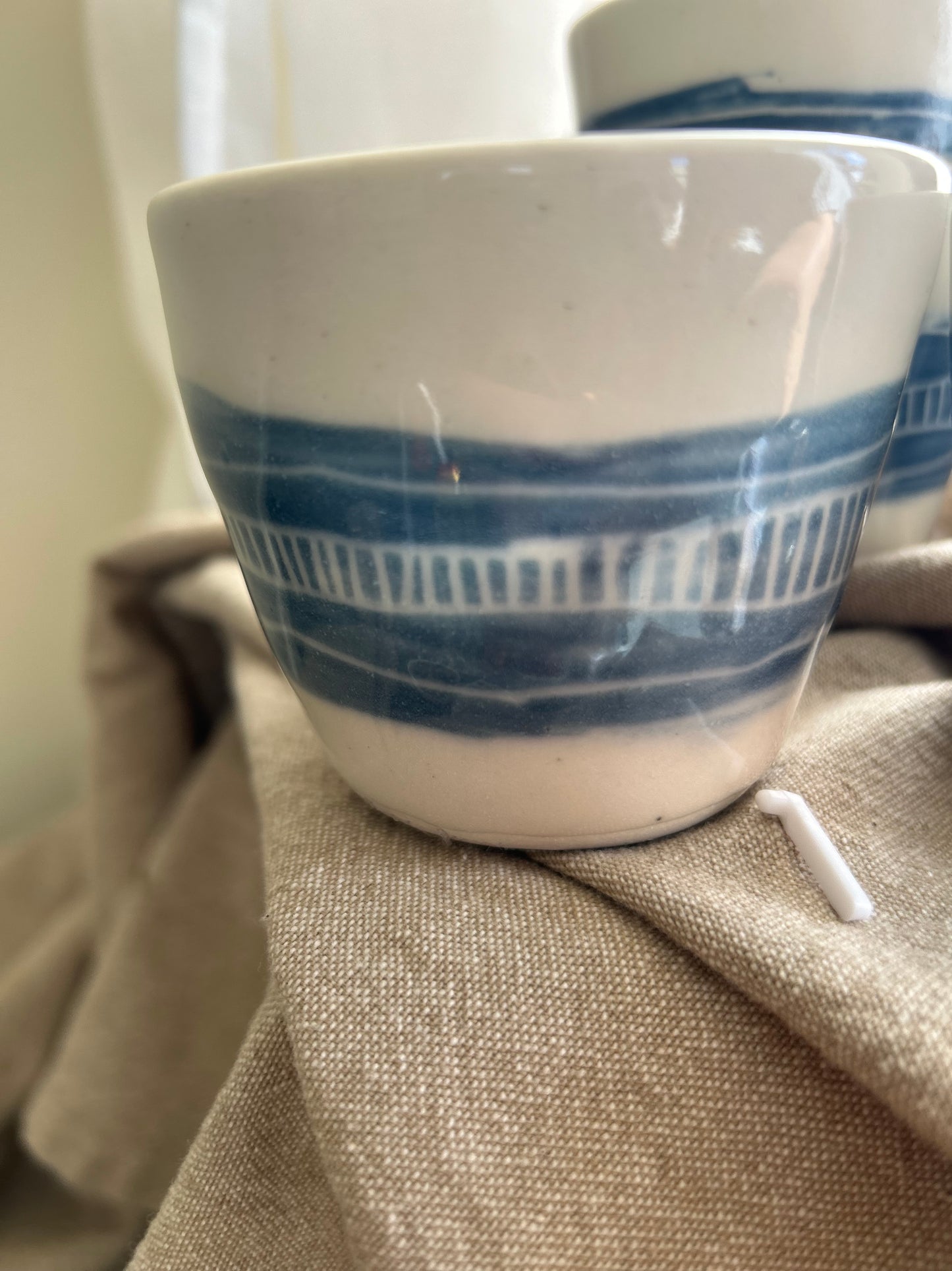 Blue and White Cups