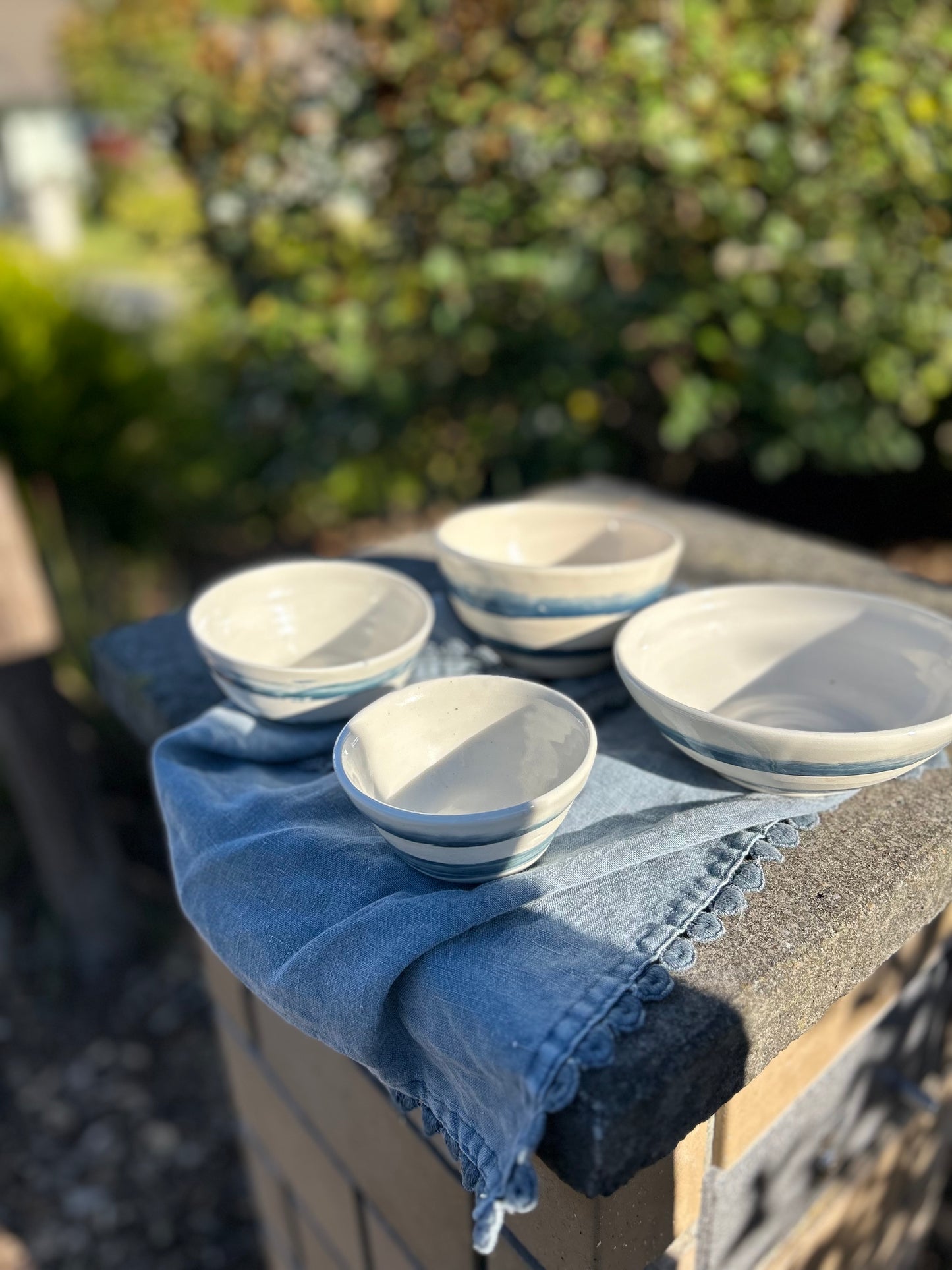 Blue and White Nesting Bowls
