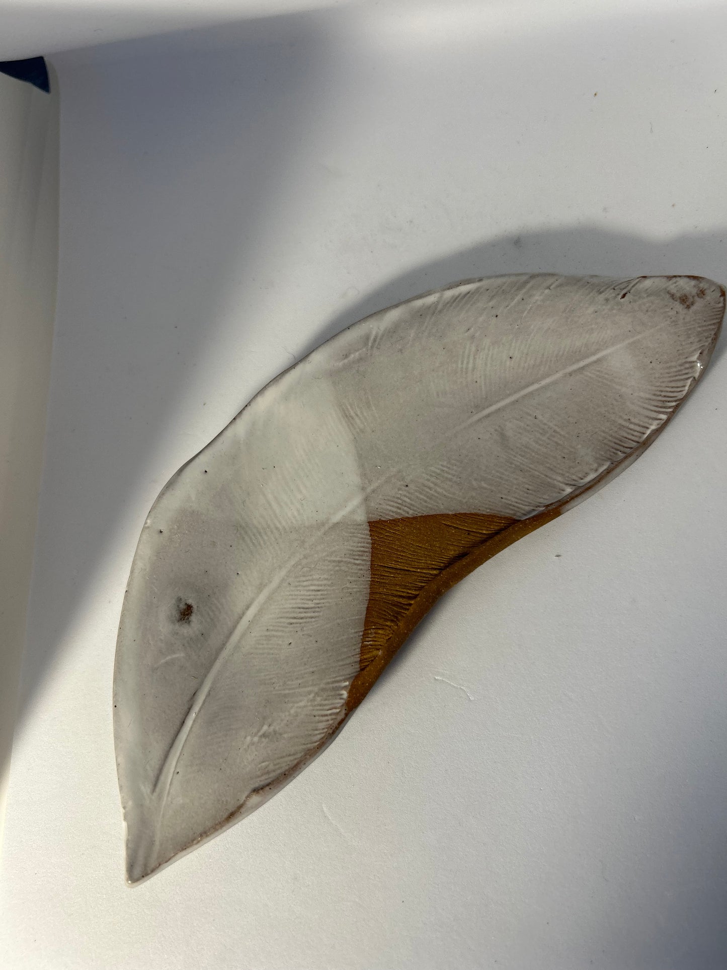 White Crossover Toast Feather