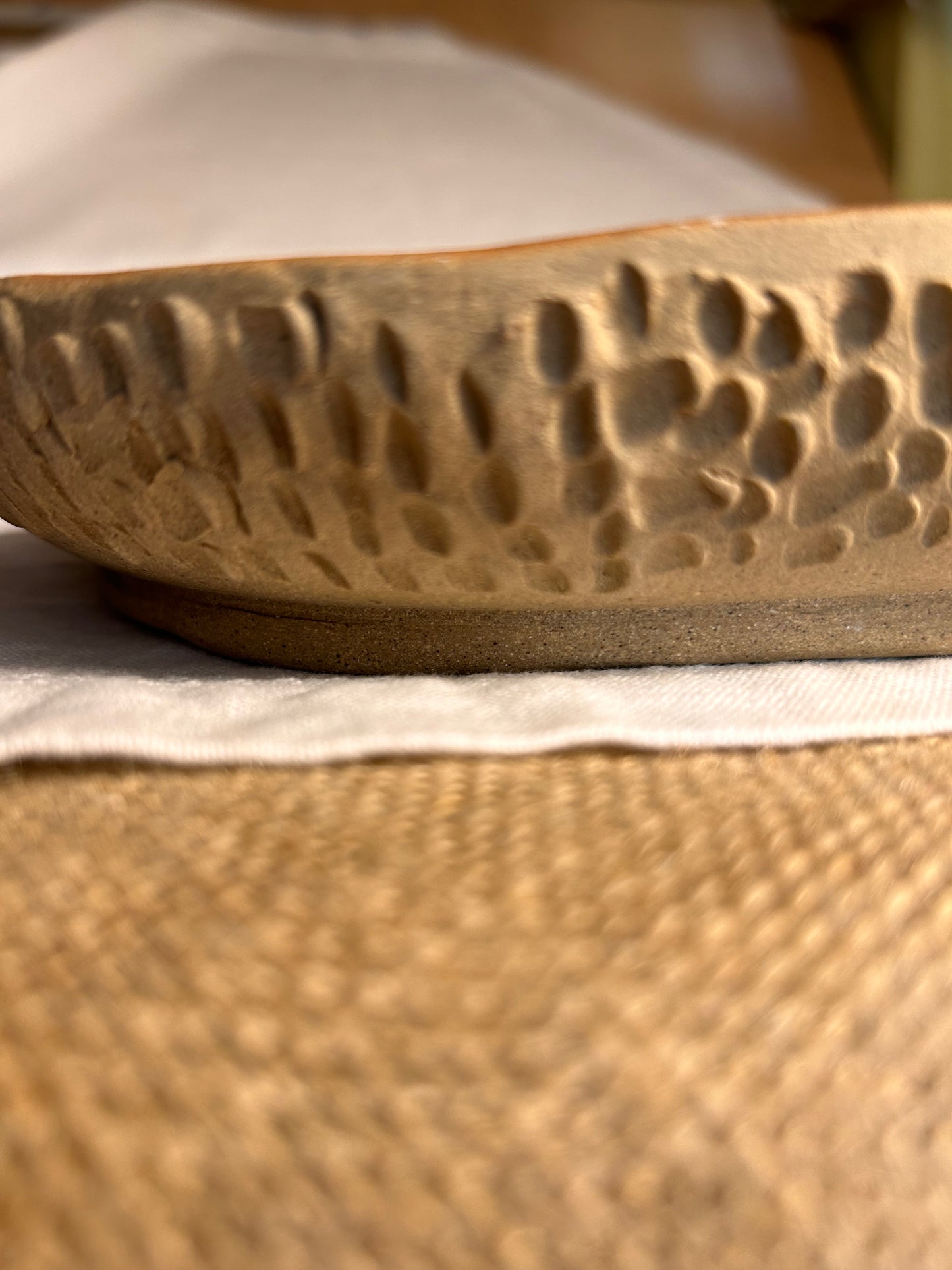 Copper Blue Large Oval Dish