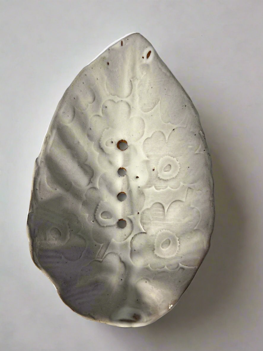 White Poppy Soap Dish