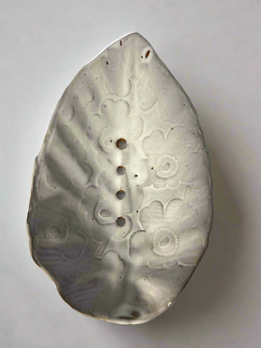 White Poppy Soap Dish