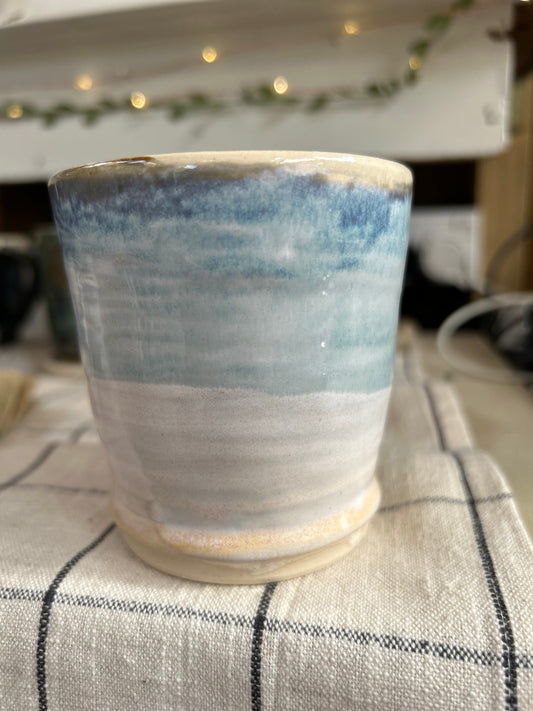 Flowing Soft Blue Cup