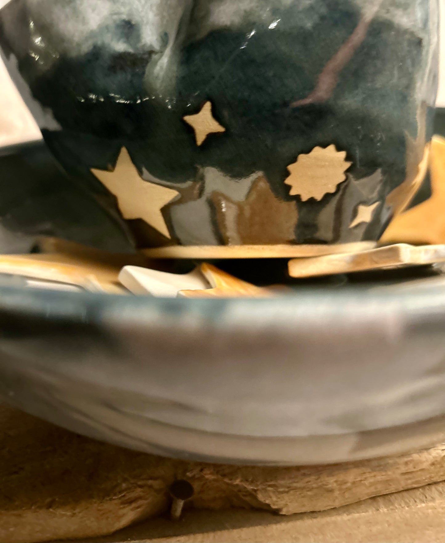 Blue Star Bowl Petal Shape