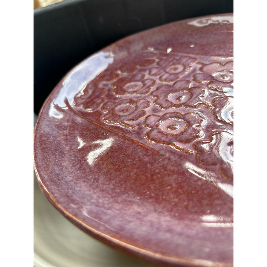 Rasberry Pink Poppy Plates