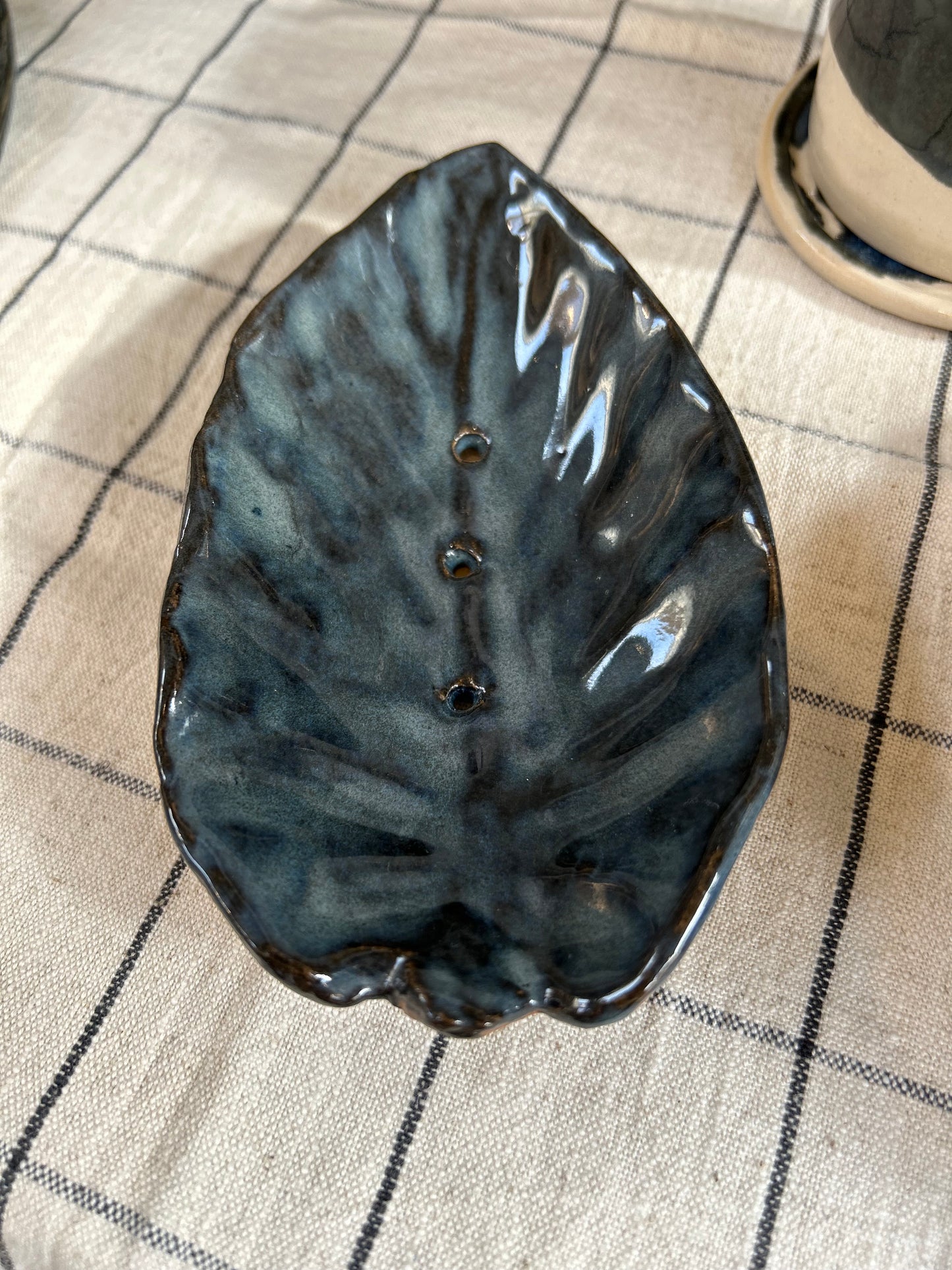 Dark Blue Soap Dish