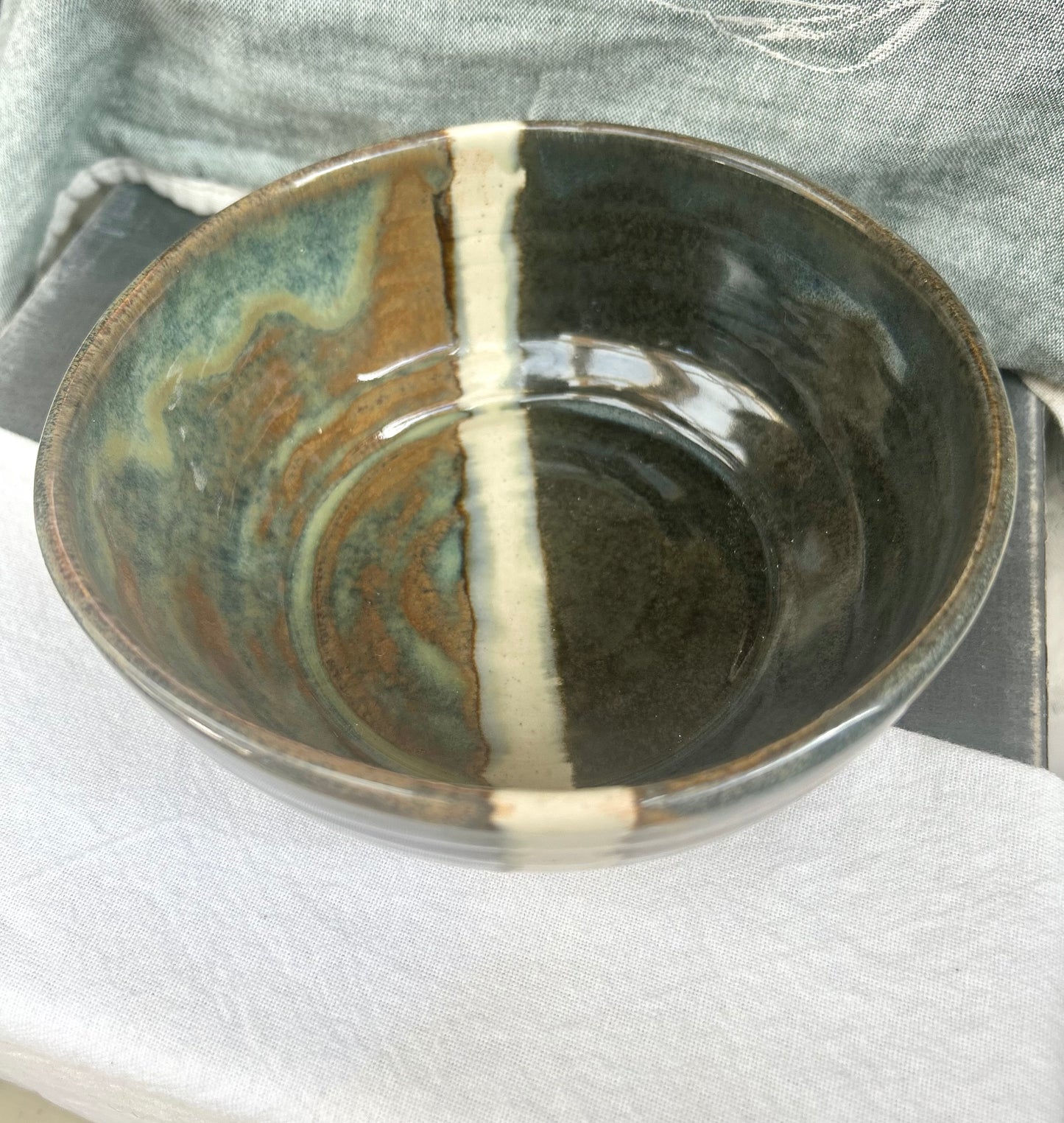 Copper Blue Charcoal Bowl