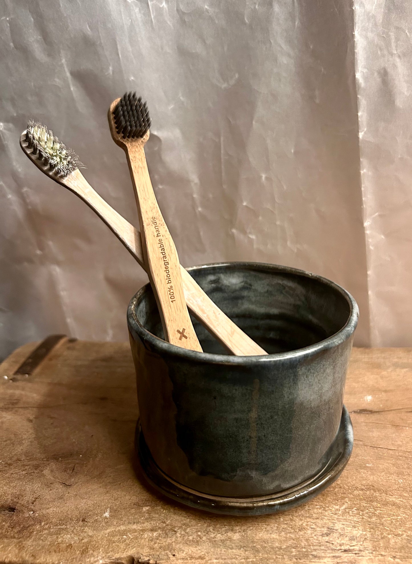 Dark Blue Tooth Brush Holders