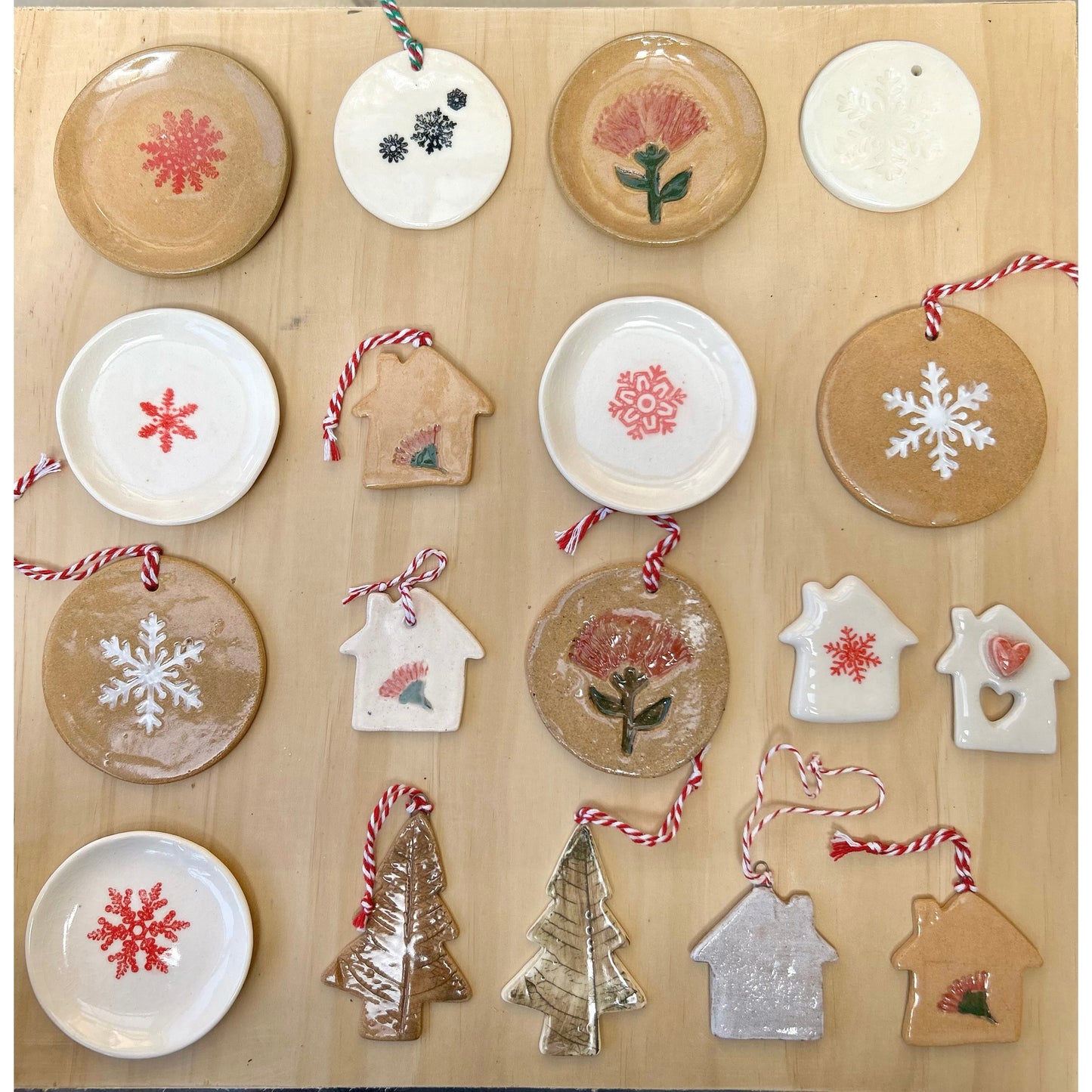 Snowflake Christmas Plates