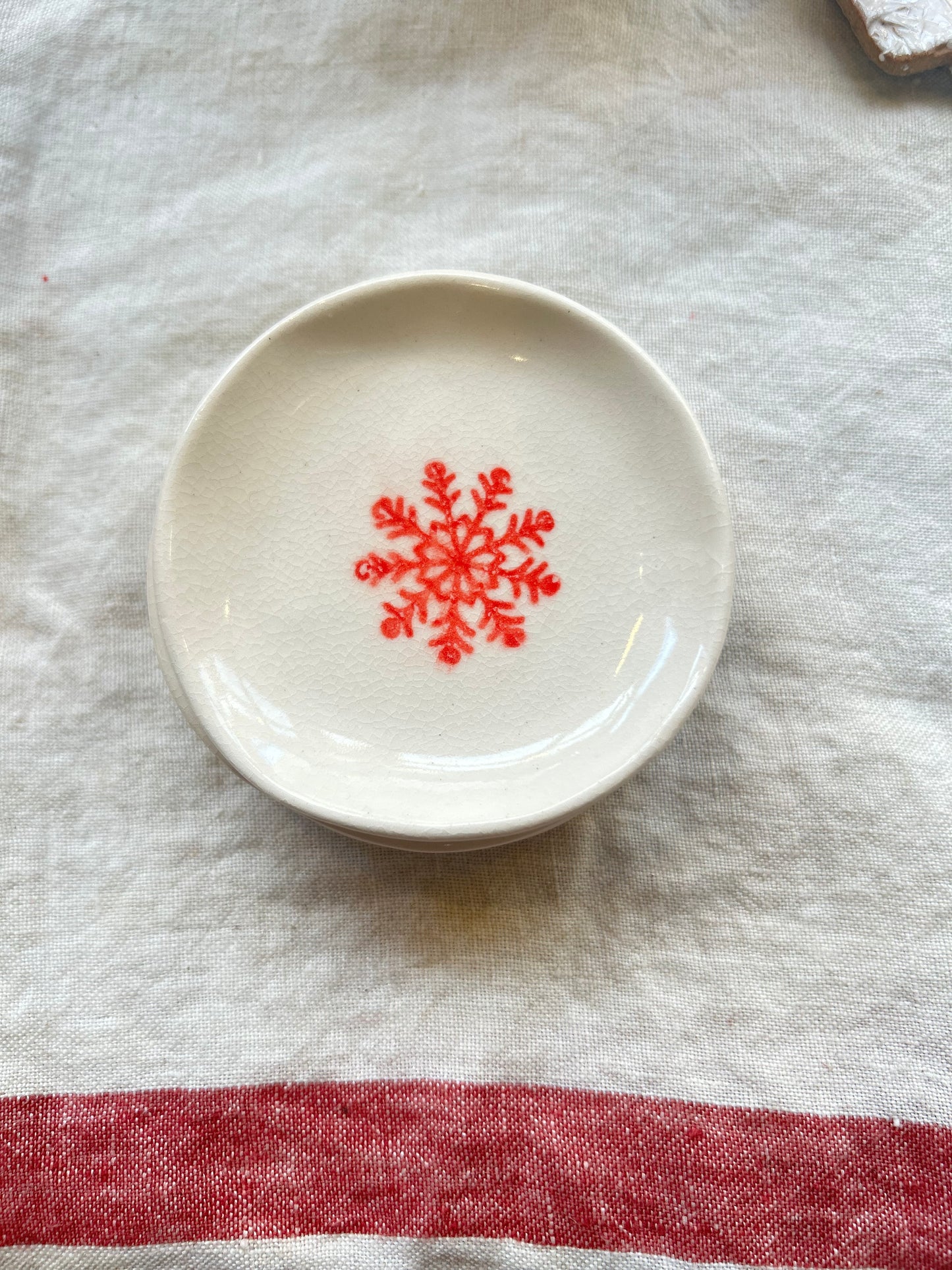 Snowflake Christmas Plates