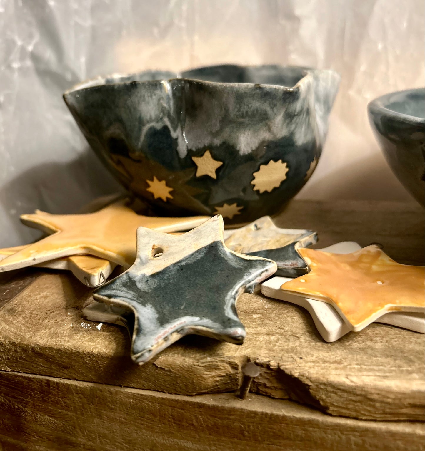 Blue Star Bowl Petal Shape