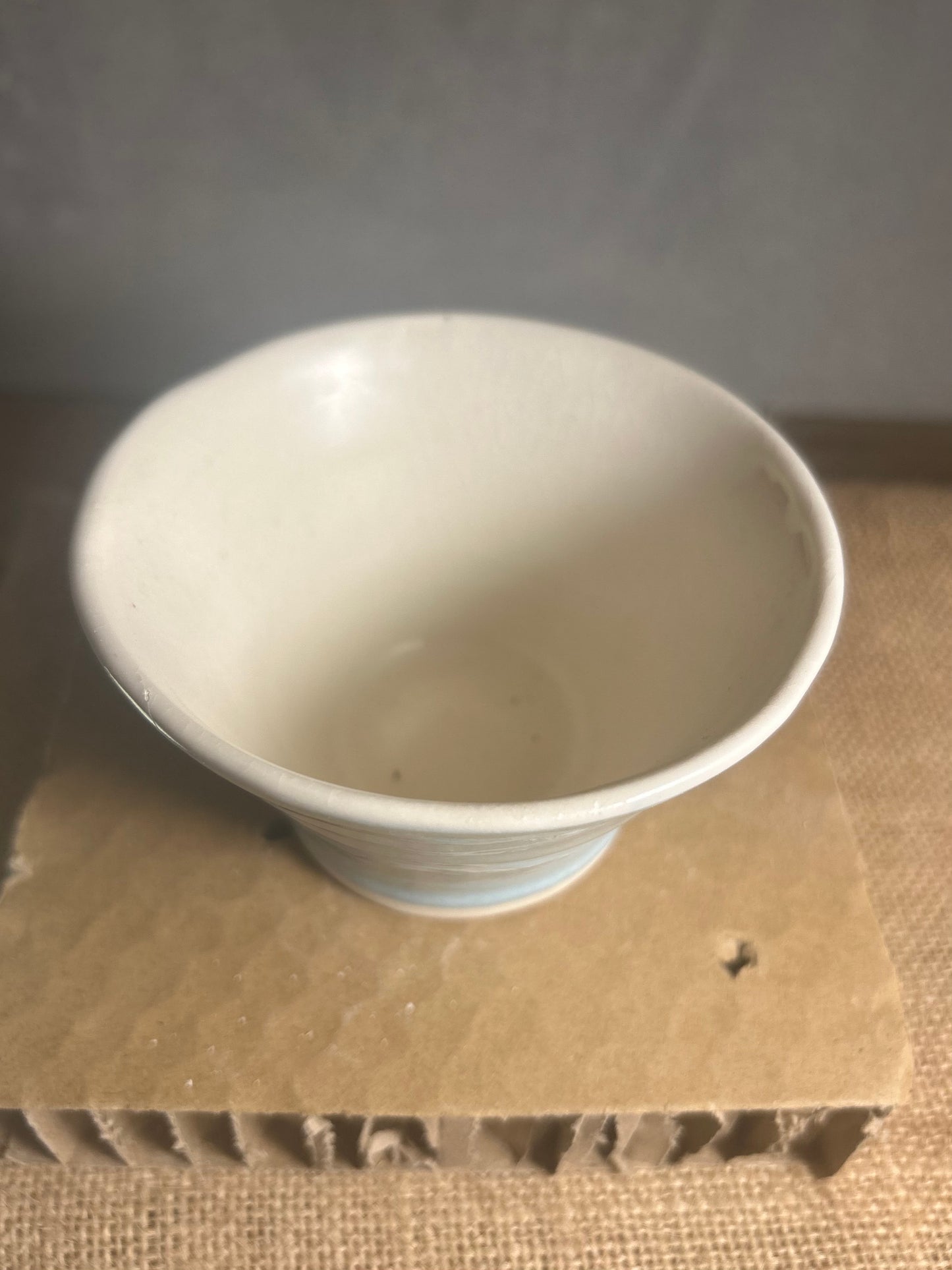 Pale Blue and White Bowl