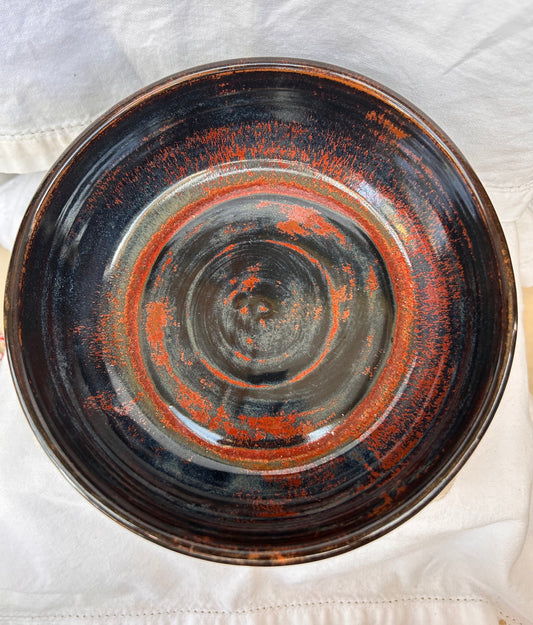 Mettalic Black and Red Bowl