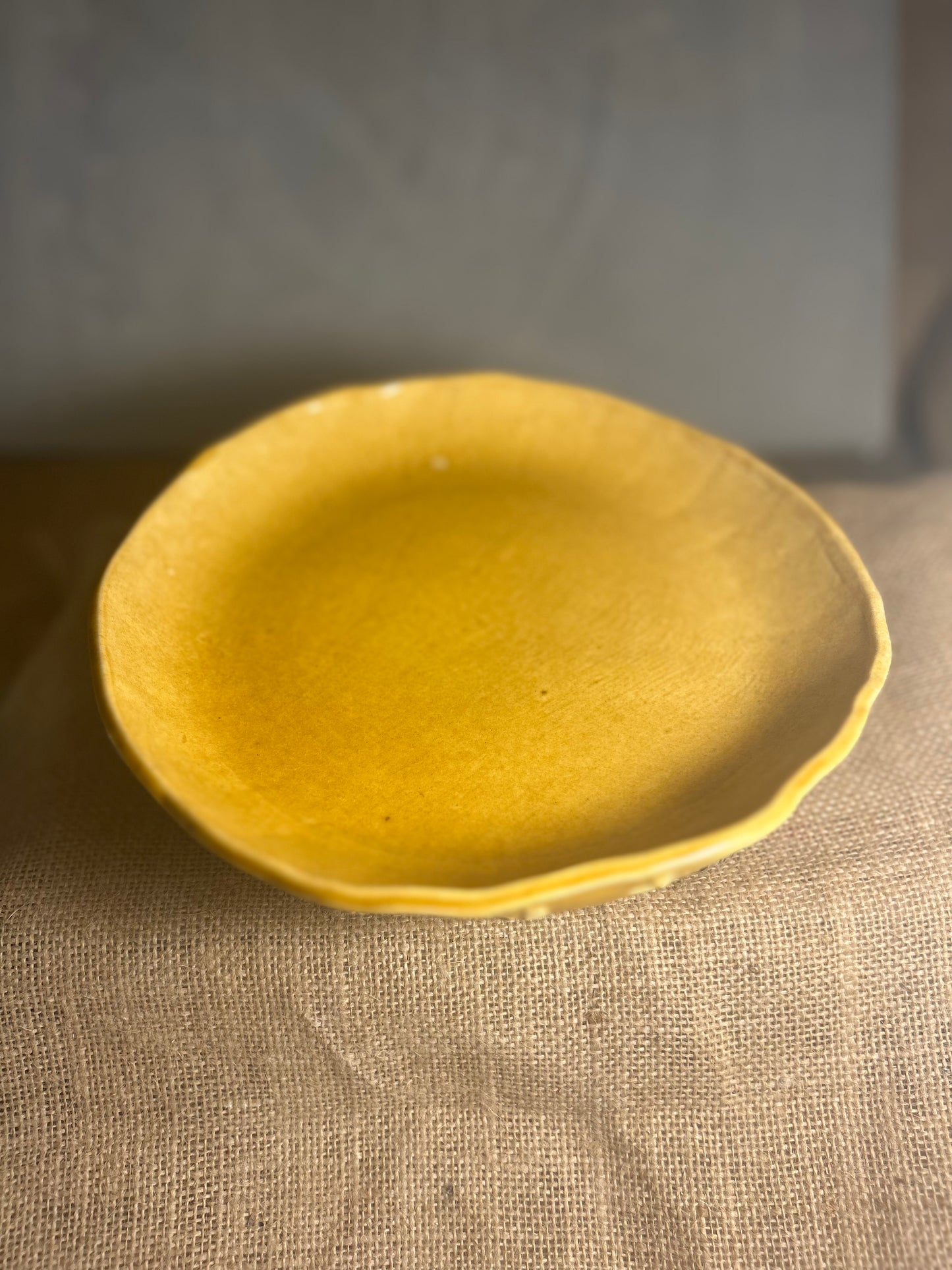 Mustard Round Dish