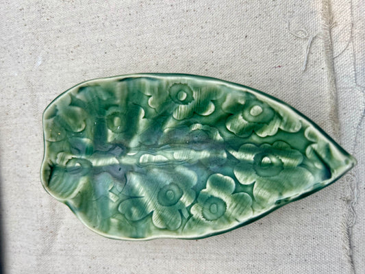 Soap Dish Green Poppy